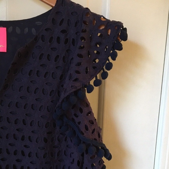 DRESS ASTARA EYELET SHORT SLEEVE - Picture 2 of 3